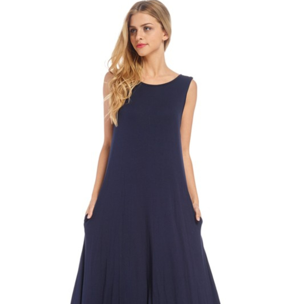 *ONE LEFT* Soft Criss Cross Back Maxi Dress - Picture 2 of 7